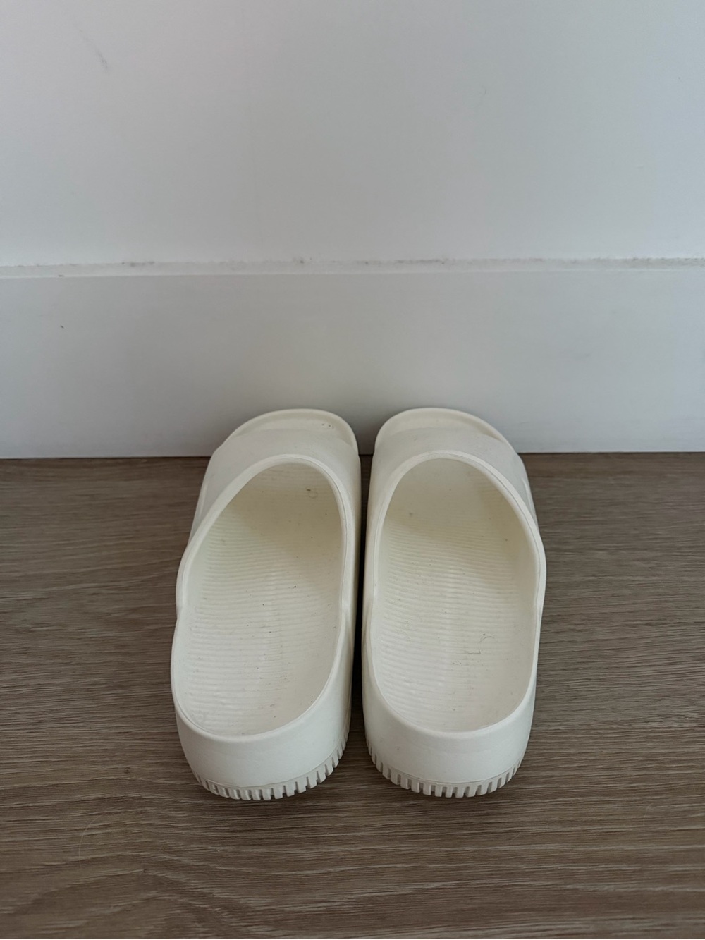 Women’s Cream Slip-On EVA Platform Slippers